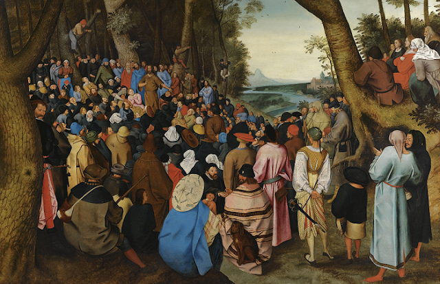 Saint John the Baptist Preaching to the Masses in the Wilderness Source: Wikimedia Artist: Pieter Brueghel the Younger (1564–1638)